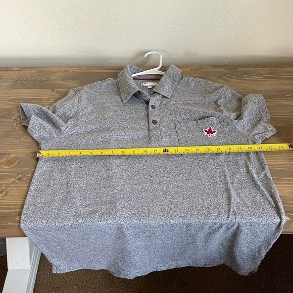 Canadiana‎ Mens Large Grey Short Sleeve Polo - Excellent used condition - Picture 6 of 7